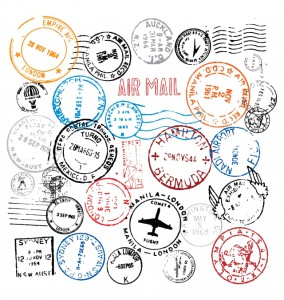 World-Postmark-Stamps-Vector-Set