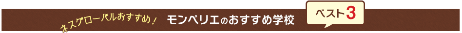 ネスグローバルおすすめ！モンペリエのおすすめ学校ベスト3