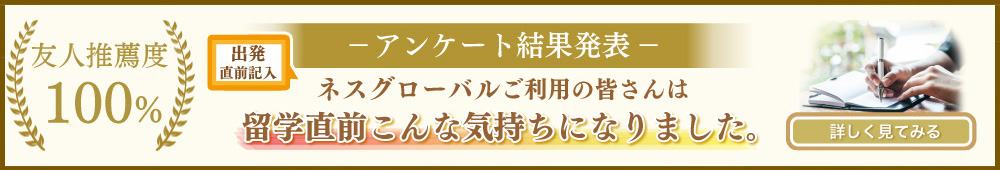 ネスグローバル利用の方のご出発前の評価はこちら